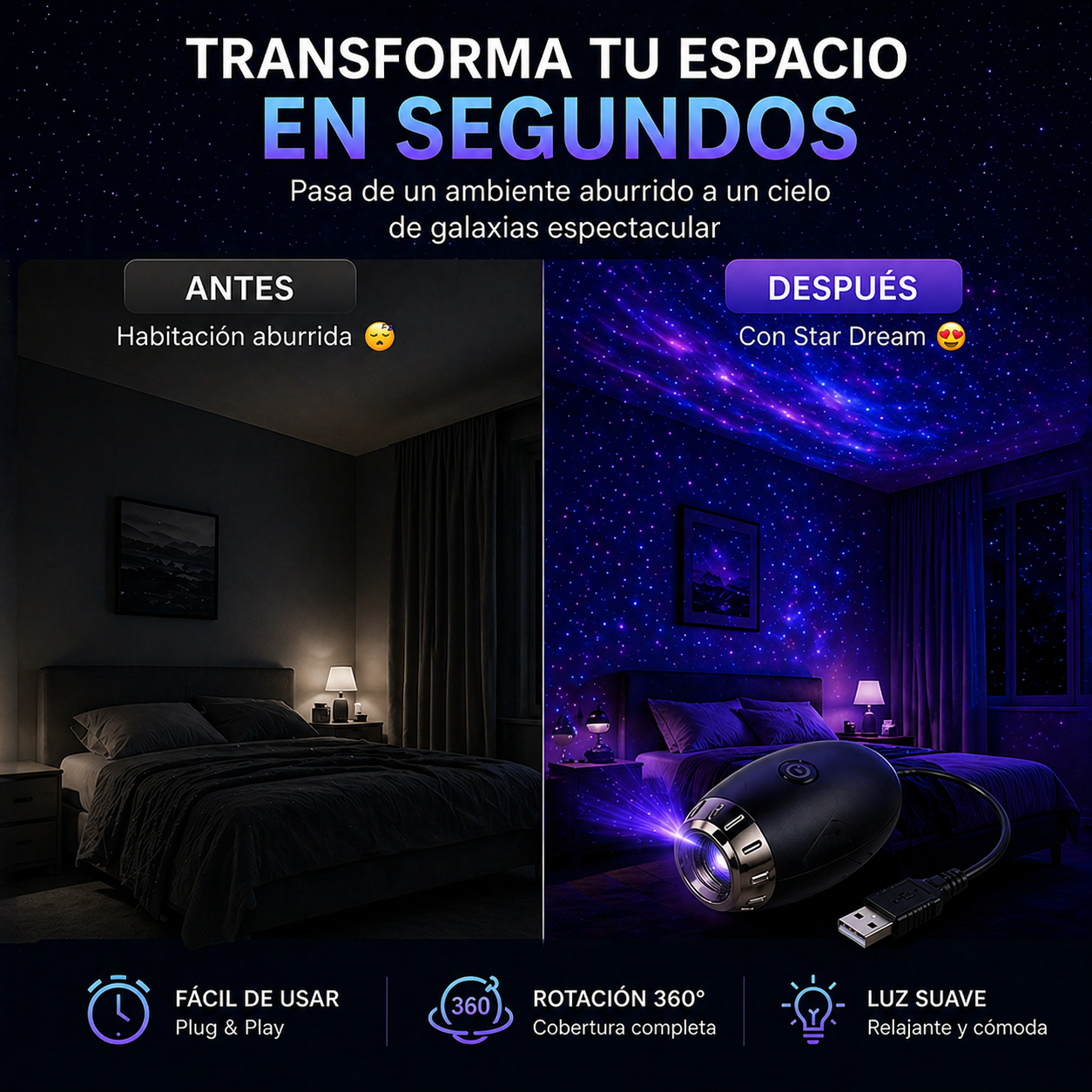 Proyector de galaxia
